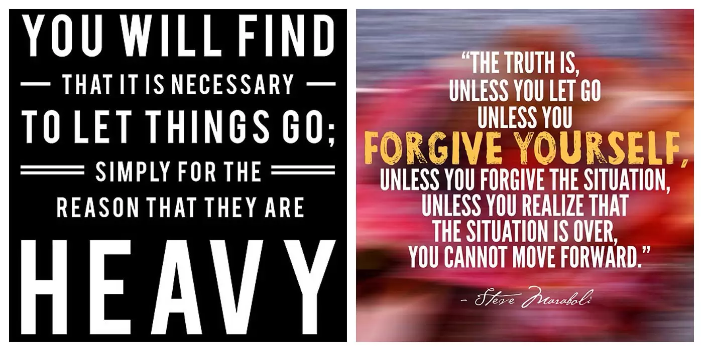 You will find that it is necessary to let things go; simply for the reason that they are heavy