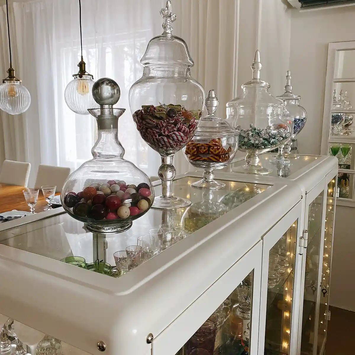 Candy jars decorations